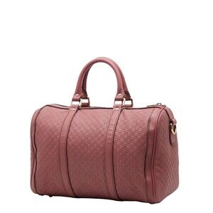 Gucci Shoulder Bag Pink Boston ssima Leather